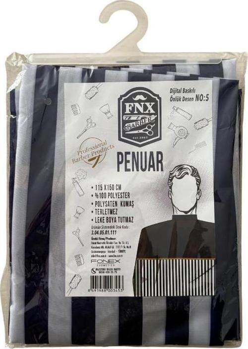 Berber Önlük Kesim Penuarı 115x150 Cm Dijital Baskı Nu:5