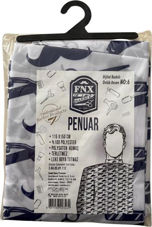 Berber Önlük Kesim Penuarı 115x150 Cm Dijital Baskı Nu:6
