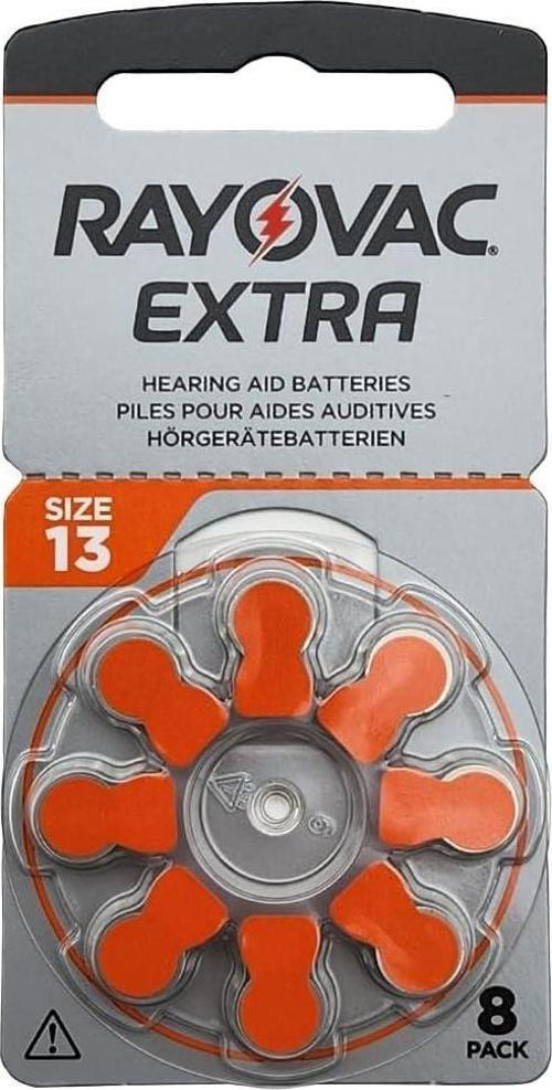 Extra 13 Numara İşitme Cihazı Pili, Kulaklık Pili, Duyma Pili, Kulak Pili, Kulak Cihazı Pili 8 Adet Tek Pil