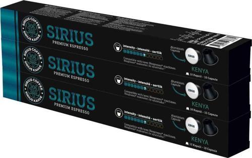 Sirius Nespresso Uyumlu Single Origin Kapsül Kahve 7 Kenya 3'lü Set (30 Kapsül)