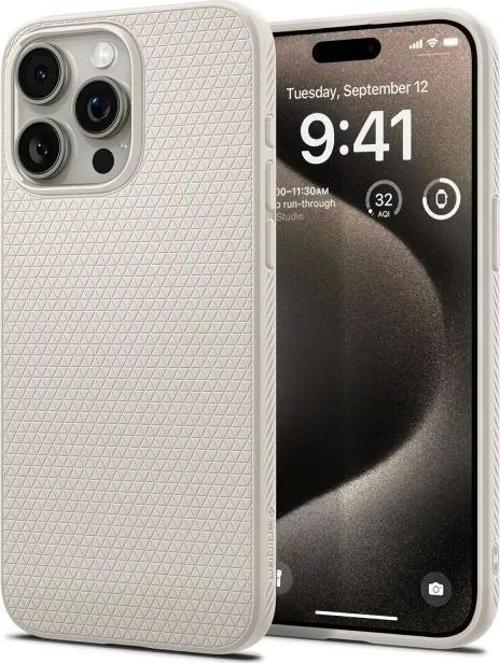 iPhone 15 Pro Liquid Air Armor  Kılıf(2023) Natural Titanium