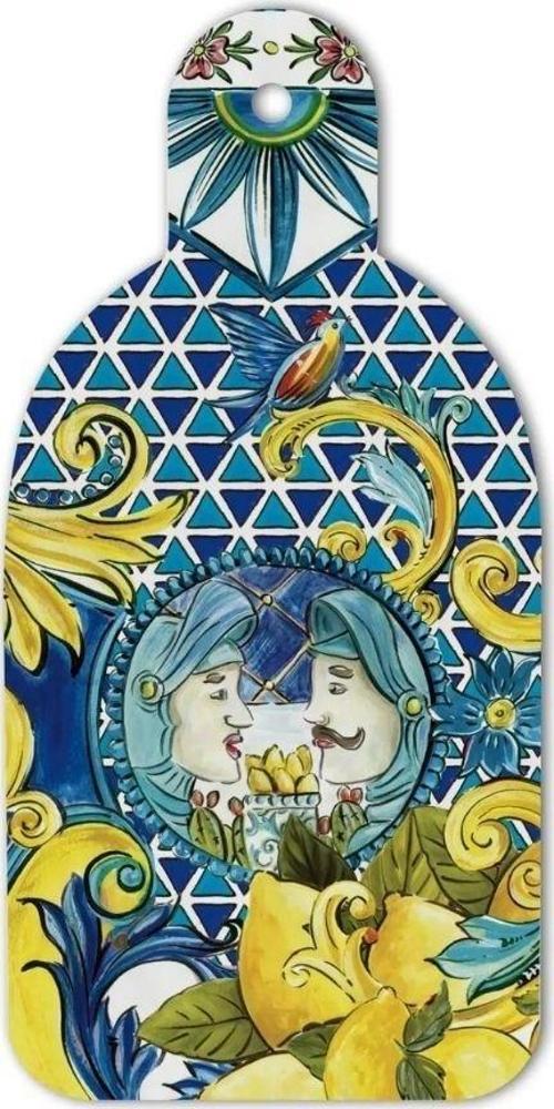 Sicily Kesme Tahtası 17x35 Cm Mavi