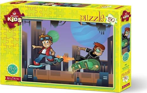 50 Parça Puzzle Kaykaycı Çocuklar 4502