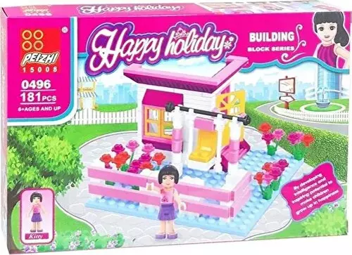 Oyuncak Figürlü Ev Blok Lego Seti 181 Parça 6+ 0496