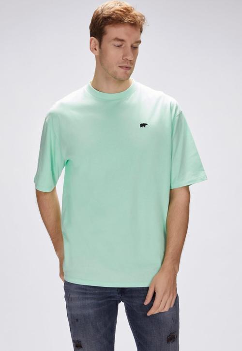 Damon Su Yeşili Erkek Oversize Tişört