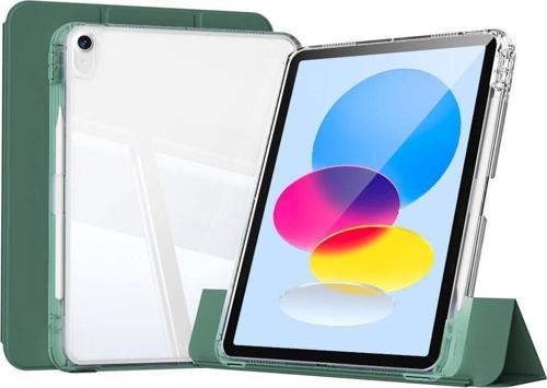 ​Apple iPad 10.9 2022 (10.Nesil) Kılıf Magnetik Ayrılabilen Airbagli Zore Sliding Tablet Kılıfı