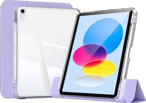 ​Apple iPad 10.9 2022 (10.Nesil) Kılıf Magnetik Ayrılabilen Airbagli Zore Sliding Tablet Kılıfı