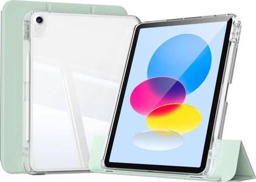 ​Apple iPad 10.9 2022 (10.Nesil) Kılıf Magnetik Ayrılabilen Airbagli Zore Sliding Tablet Kılıfı
