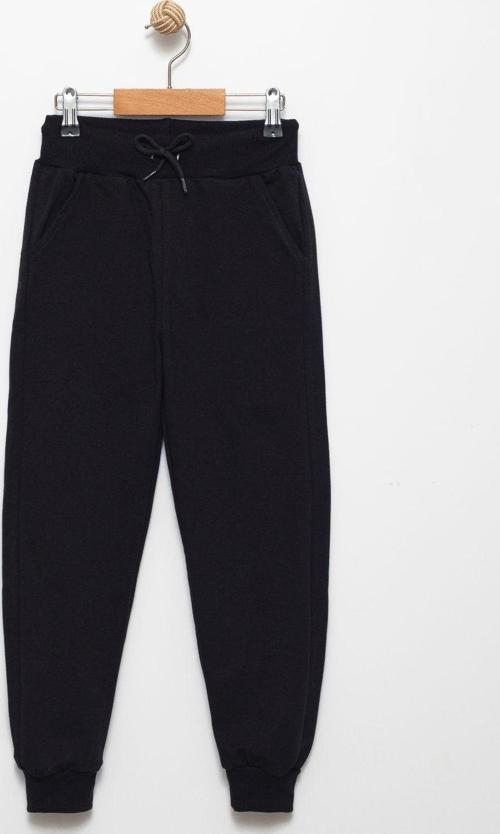Erkek Çocuk Basic Jogger Eşofman Altı - Lastikli Paça Ve Kordonlu Bel Siyah 7 Yaş