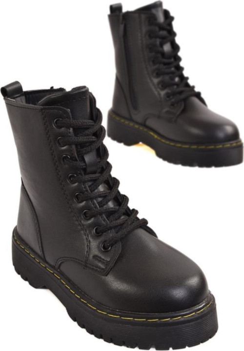 Kız Çocuk Siyah&Gümüş Postal Bot Bootie