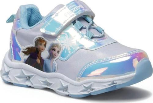 Frozen Elsa Kız Çocuk Mavi Işıklı Spor Ayakkabı
