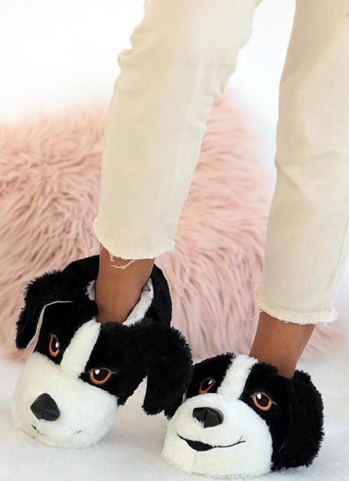 Unisex Çocuk Hayvanlı Köpekli Panduf Ev Botu