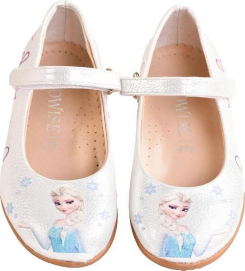 Kız Çocuk Elsa Anna Ortopedik Pudra Babet Ayakkabı