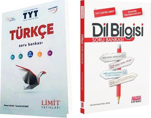 Limit Yayınları TYT Türkçe ve AKM Dil Bilgisi Soru Bankası Seti 2 Kitap