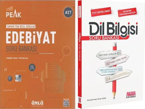 Ünlü Yayıncılık AYT Edebiyat Best Peak ve AKM Dil Bilgisi Soru Bankası Seti 2 Kitap