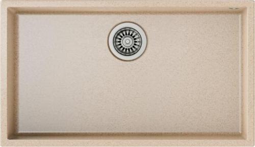 Square 72.40 TG Avena Bej - Tek Hazneli Tezgahaltı Tegranite Eviye
