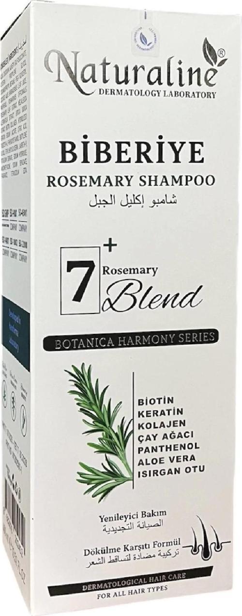 Naturaline Biberiye Şampuanı 400 ml Roemary Shampoo 7 Doğal Bileşim