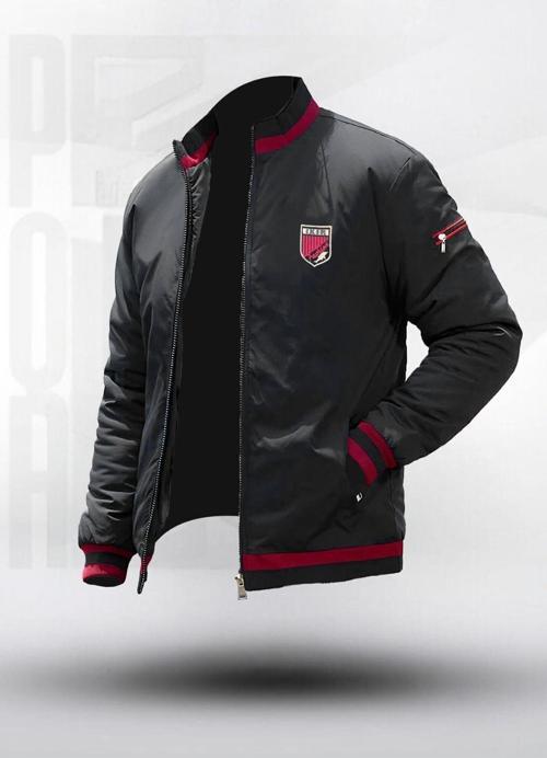 Sportif Armalı Mevsimlik Erkek Mont & Ceket Siyah