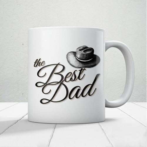 The Best Dad Baskılı Babalar Günü Kupa Bardak 