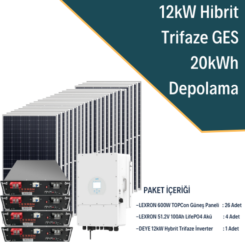 12KW TRİFAZE HİBRİT SİSTEM 4