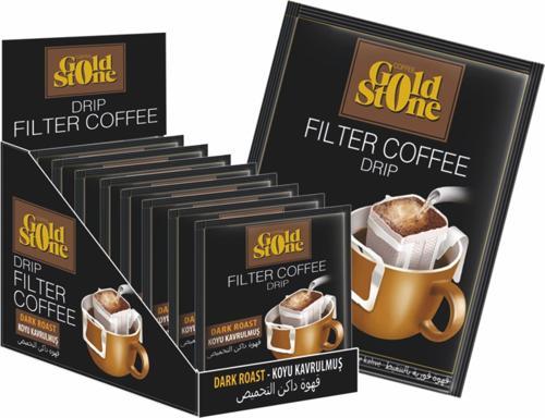 Gold Stone Filtre Kahve - Koyu Kavrulmuş 16 x 8 gr