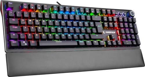 KB-R92 Thunder Blue Switch RGB Bilek Destekli Mekanik Oyuncu Gaming Klavye