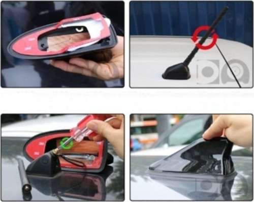 Mitsubishi Lancer Uygun Balina Shark Anten Köpek Balığı Anten Siyah