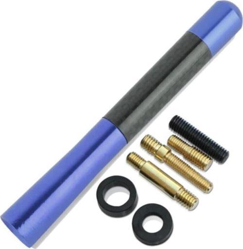 Renault 25 Uyumlu Karbon Mavi Oto Radio Anteni Çubuk Anten