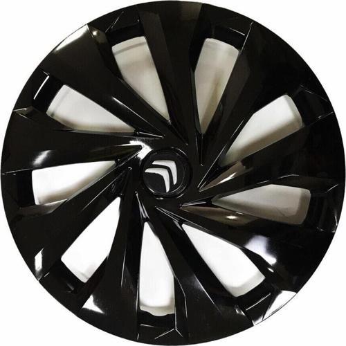 Citroen Araçlarına Uyumlu 15 Inç Piano Black Siyah Jant Kapağı 4 Adet