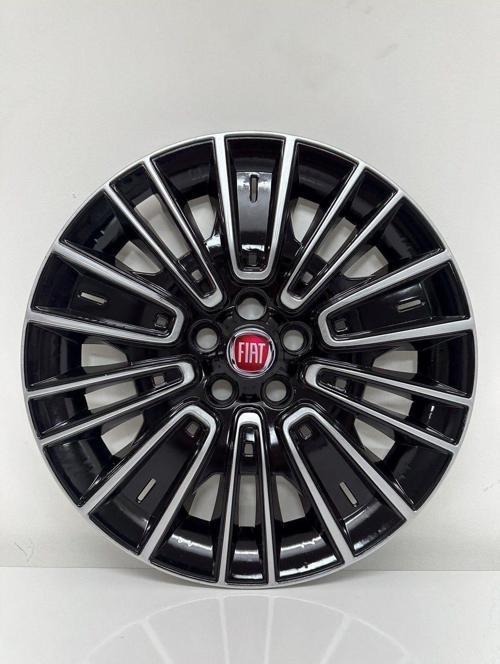 Fiat Egea Urban Uyumlu 16"İnç Siyah Gri Kırılmaz Jant Kapağı 4 Adet 1 Takım
