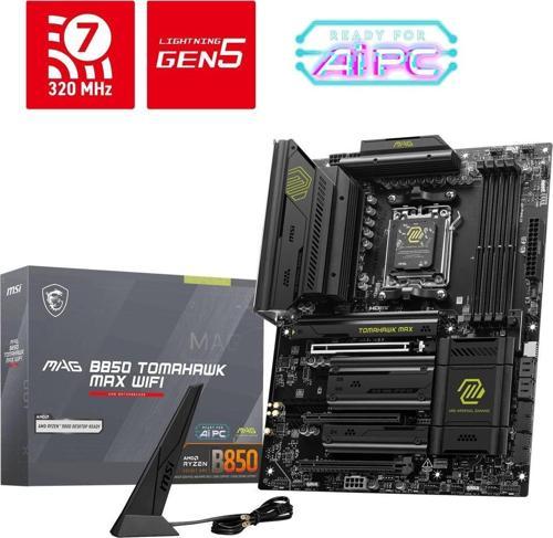 MB MAG B850 TOMAHAWK MAX WIFI AM5 DDR5 8400MHZ(OC) HDMI 4x M.2 USB 10Gbs 5G LAN WI-FI 7 ATX