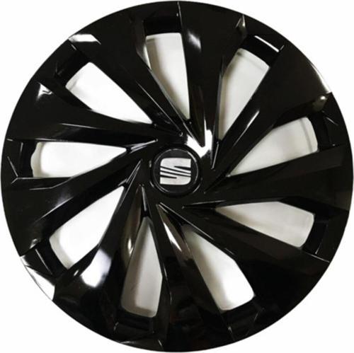 Seat Ibiza Uyumlu 15 Inç 4 Adet Piano Black Siyah Jant Kapağı Takımı