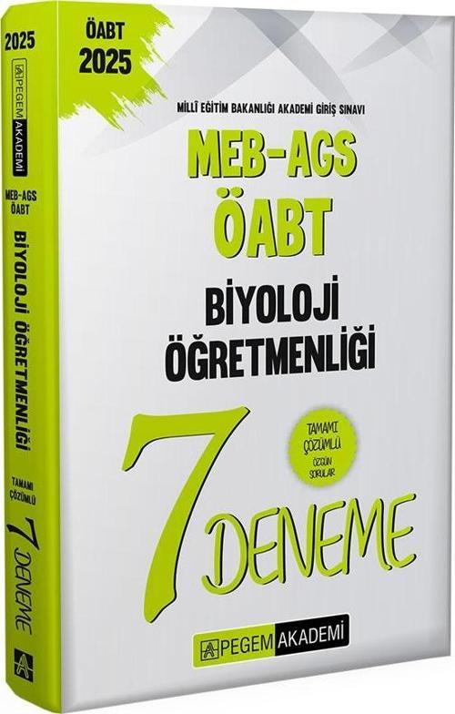 2025 MEB-AGS-ÖABT Biyoloji Öğretmenliği Tamamı Çözümlü 7 Deneme