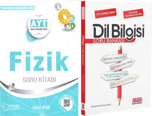 Palme Yayınları AYT Fizik ve AKM Dil Bilgisi Soru Bankası Seti 2 Kitap