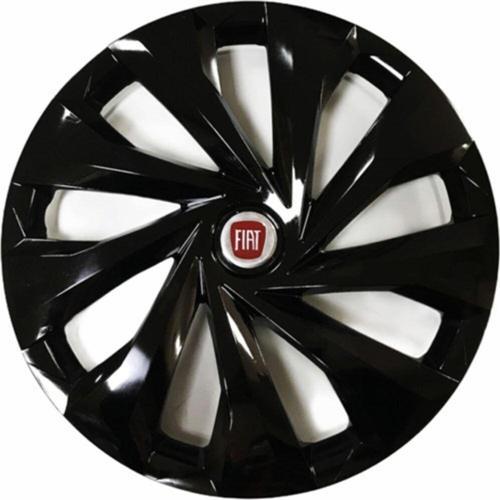 Fiat 500 Uyumlu 15 Inç 4 Adet Piano Black Siyah Jant Kapağı Takımı