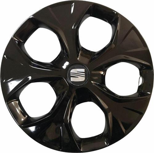 Seat Araçlarına Uyumlu 14 Inç Piano Black Siyah Jant Kapağı 4 Adet