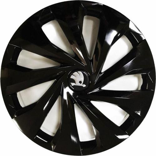 Skoda Fabia Uyumlu 14 Inç 4 Adet Piano Black Siyah Jant Kapağı Takımı