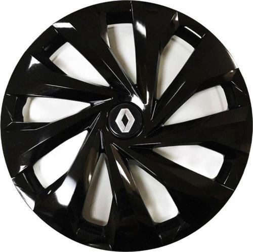 Renault 21 Uyumlu 14 Inç Piano Black Siyah Jant Kapağı 4 Adet