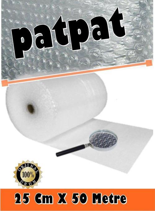 Balonlu Poşet Patpat  25Cm X 50Metre Havalı Naylon Pat Pat Ambalaj Pat Pat - 25Cm X 50Metre