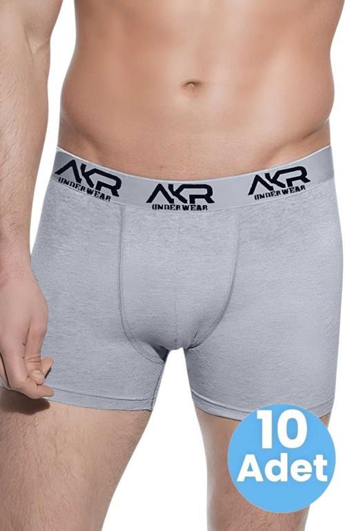 Erkek Likralı 10'Lu Boxer