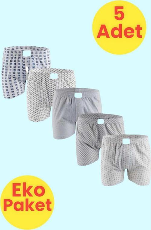 Erkek Eko Paket 5'Li Emprime Boxer