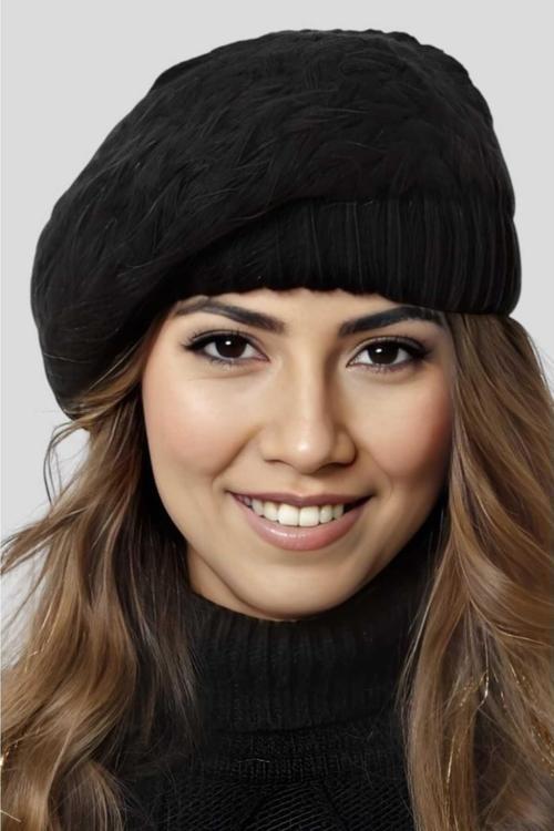 Kadın Örgü Triko Ressam Bere