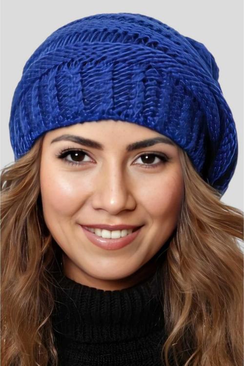 Kadın Kışlık Boyunluk Özellikli Triko Örgü Bere