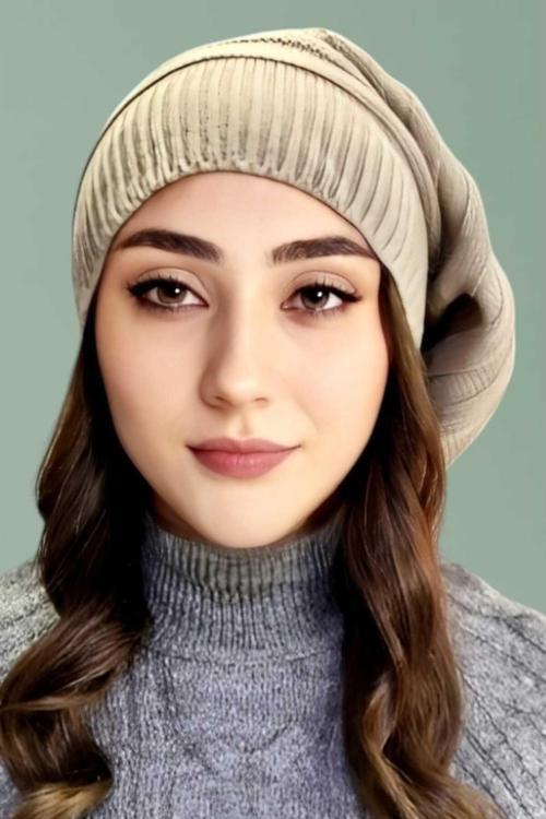 Kadın Kışlık Triko Örgü Bere Ve Boyunluk