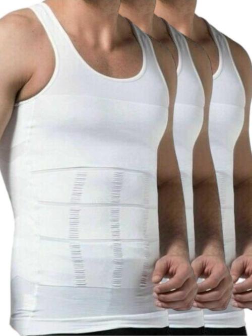 Erkek Vücut Şekillendirici Göğüs Ve Göbek Toparlayıcı Sıkılaştırıcı Nefes Alan Atlet Korse 3 'Lü Set