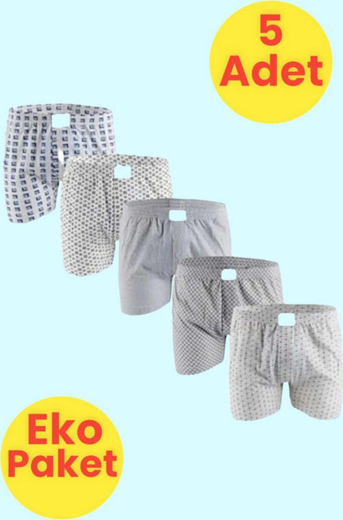Erkek Eko Paket 5'Li Emprime Boxer