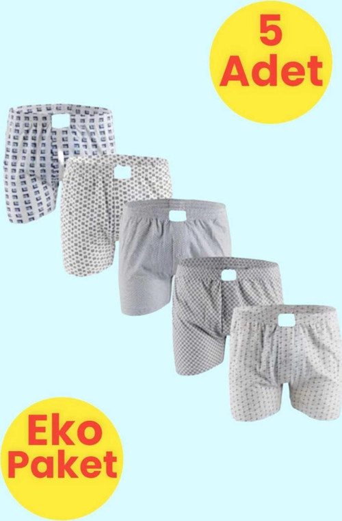 Erkek Eko Paket 5'Li Emprime Boxer