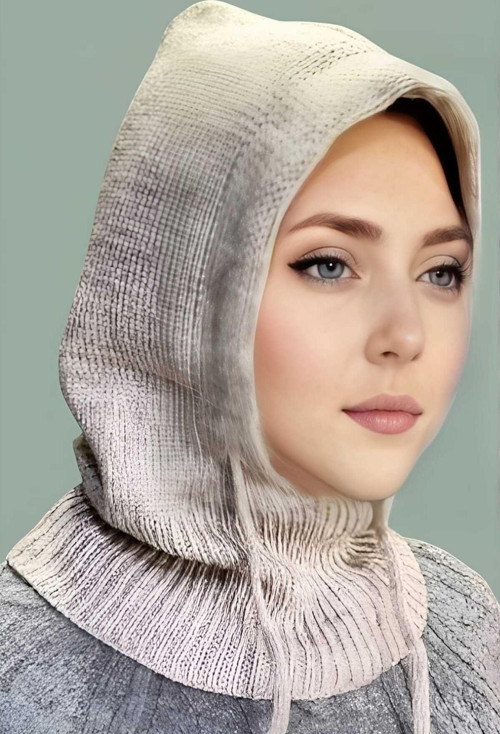 Kadın Triko Tesettür Örgü Bere Tesettür Başlık Tesettür Bere