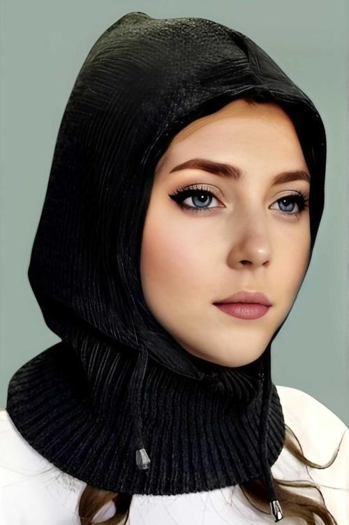 Kadın Triko Tesettür Örgü Bere Tesettür Başlık Tesettür Bere