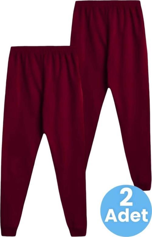 Çocuk Unisex Beli Lastikli Jogger Eşofman Altı 2'Li Set